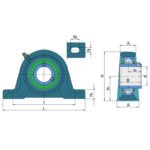 Lagăr cu rulment LES 212 2F - imagine 2