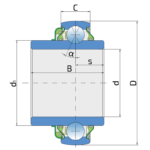 Rulment LESQ 212 2DT.H - imagine 2
