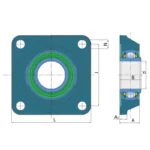 Lagăr cu rulment LSQFH 210 2PB.H - imagine 2