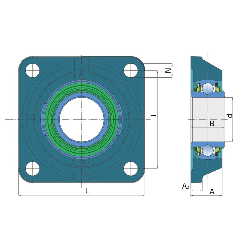 Lagăr cu rulment LSQFH 210 2PB.H - imagine 2