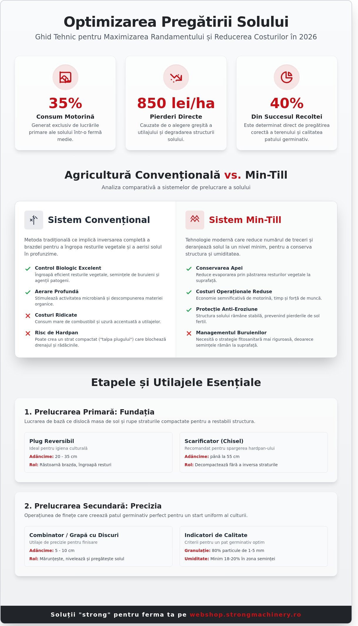 Utilaje pregătirea solului: Ghid complet pentru fermieri în 2026