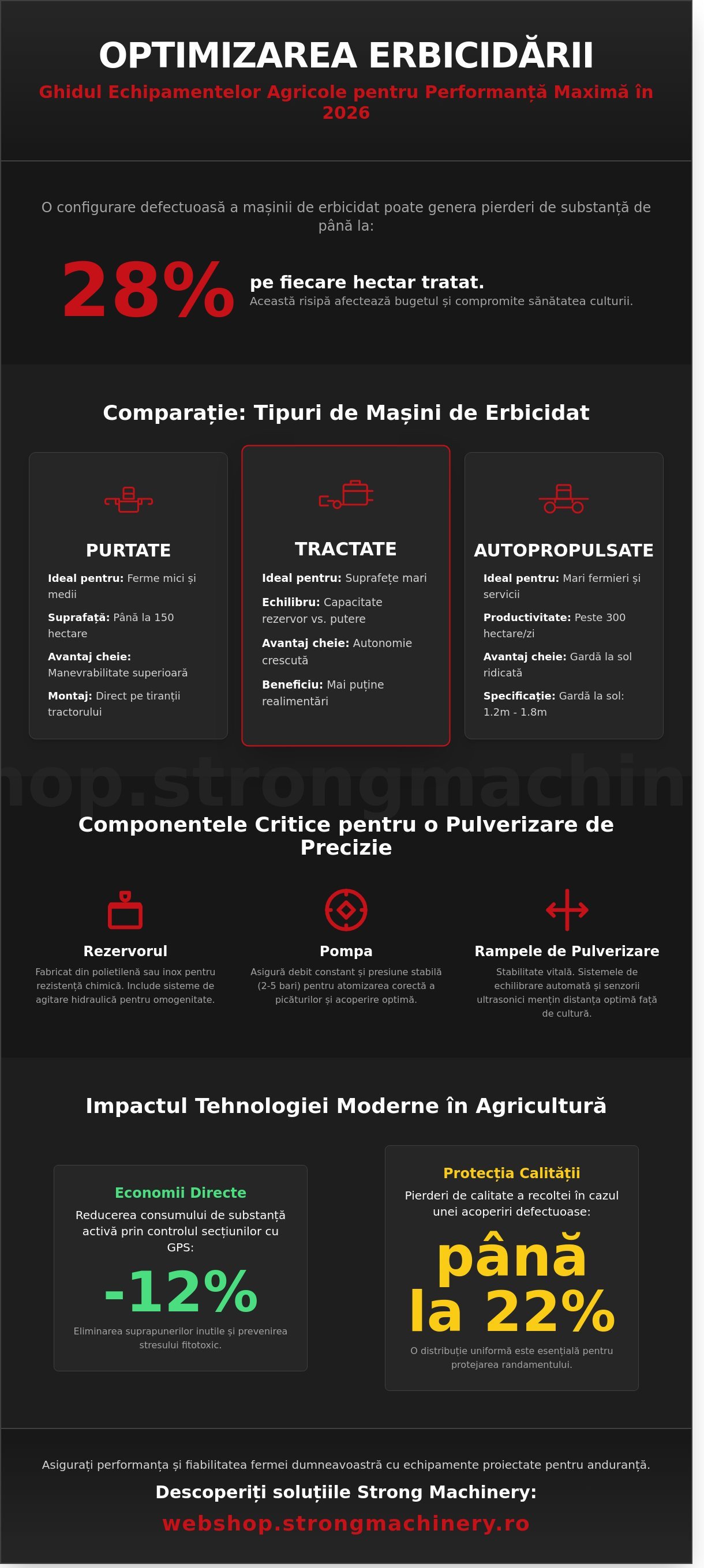 Mașină de erbicidat: Ghid Tehnic pentru Alegerea Utilajului Optim în 2026