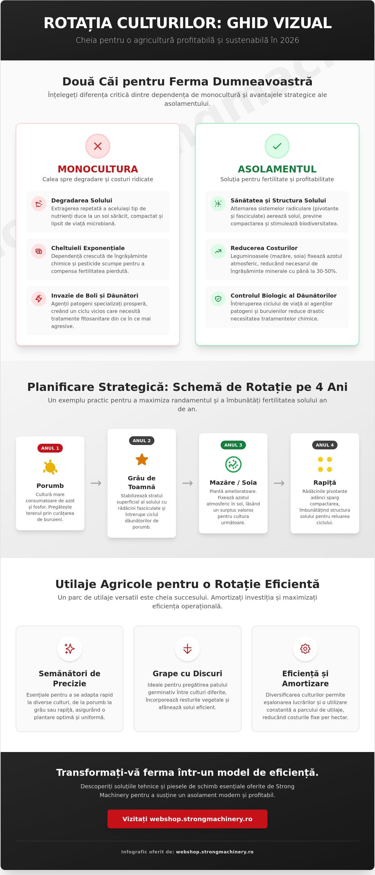 Ghid complet pentru rotația culturilor: Strategii și utilaje esențiale în 2026