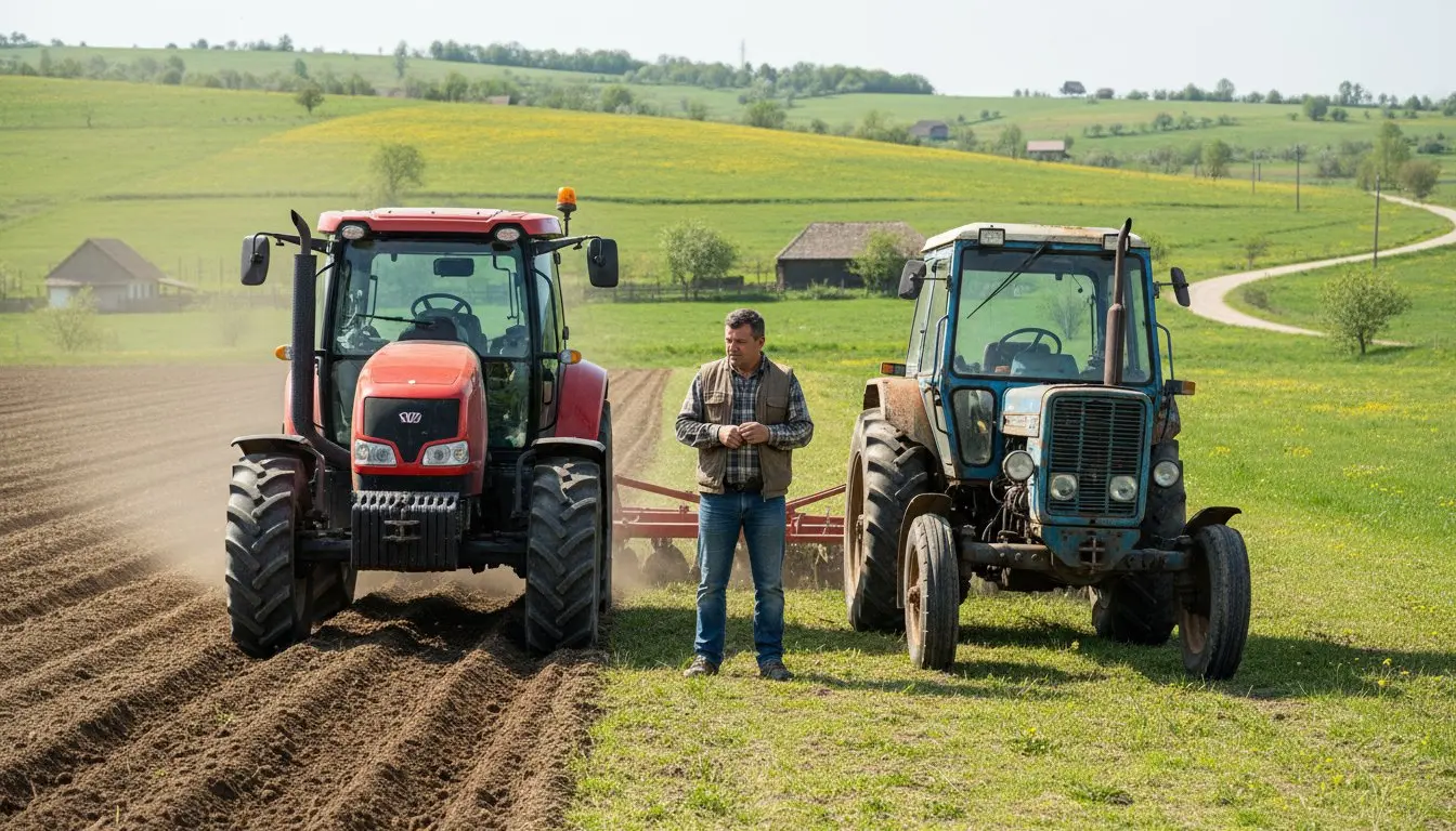 Închiriere vs Cumpărare Utilaje Agricole Noi vs Second Hand pentru Ferme Mici: Ghid 2026