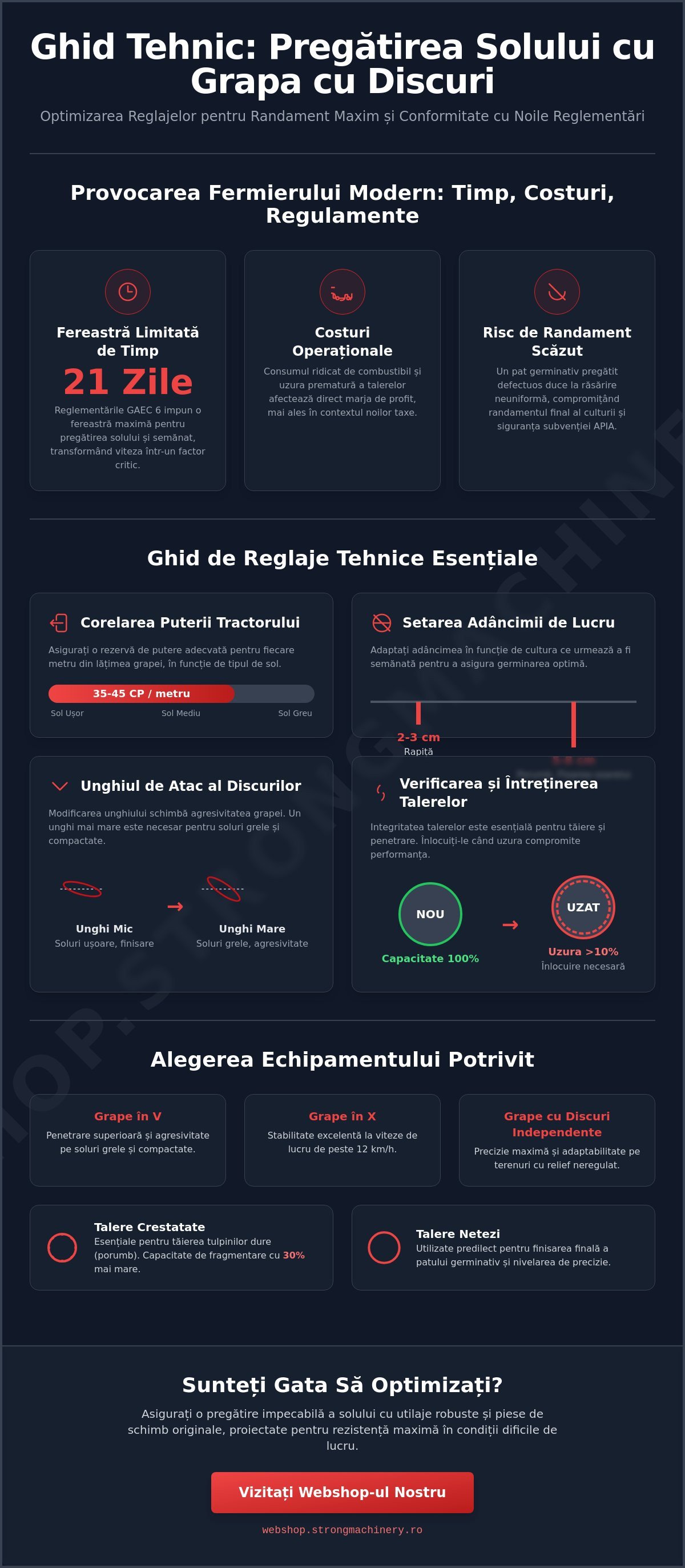 Cum pregătești solul înainte de semănat cu grapa cu discuri: Ghid tehnic 2026