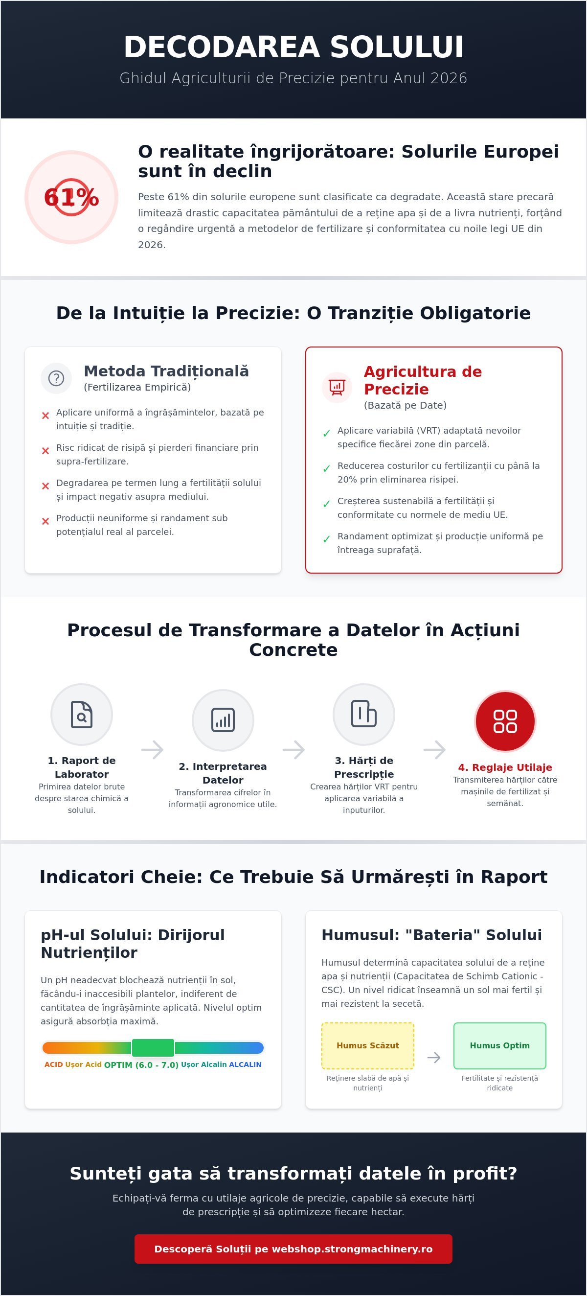 Interpretarea analizelor de sol: Ghid tehnic pentru optimizarea culturilor în 2026