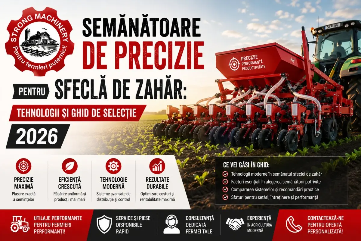 Semănătoare de precizie pentru sfeclă de zahăr: Tehnologii și ghid de selecție 2026