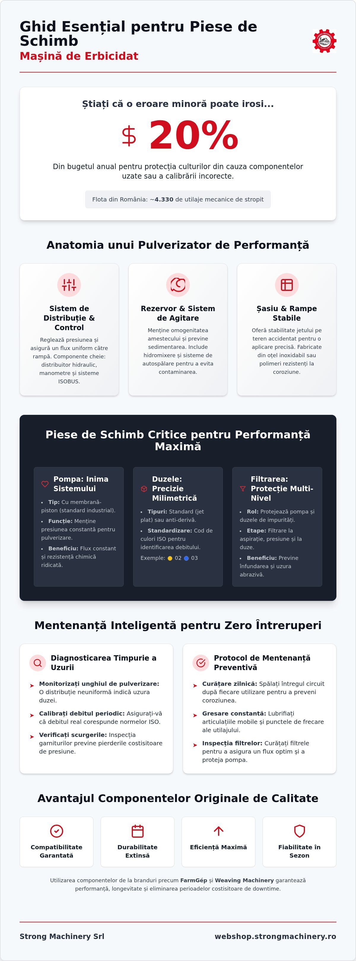 Piese de Schimb Mașină de Erbicidat: Ghid Complet pentru Eficiență în 2026