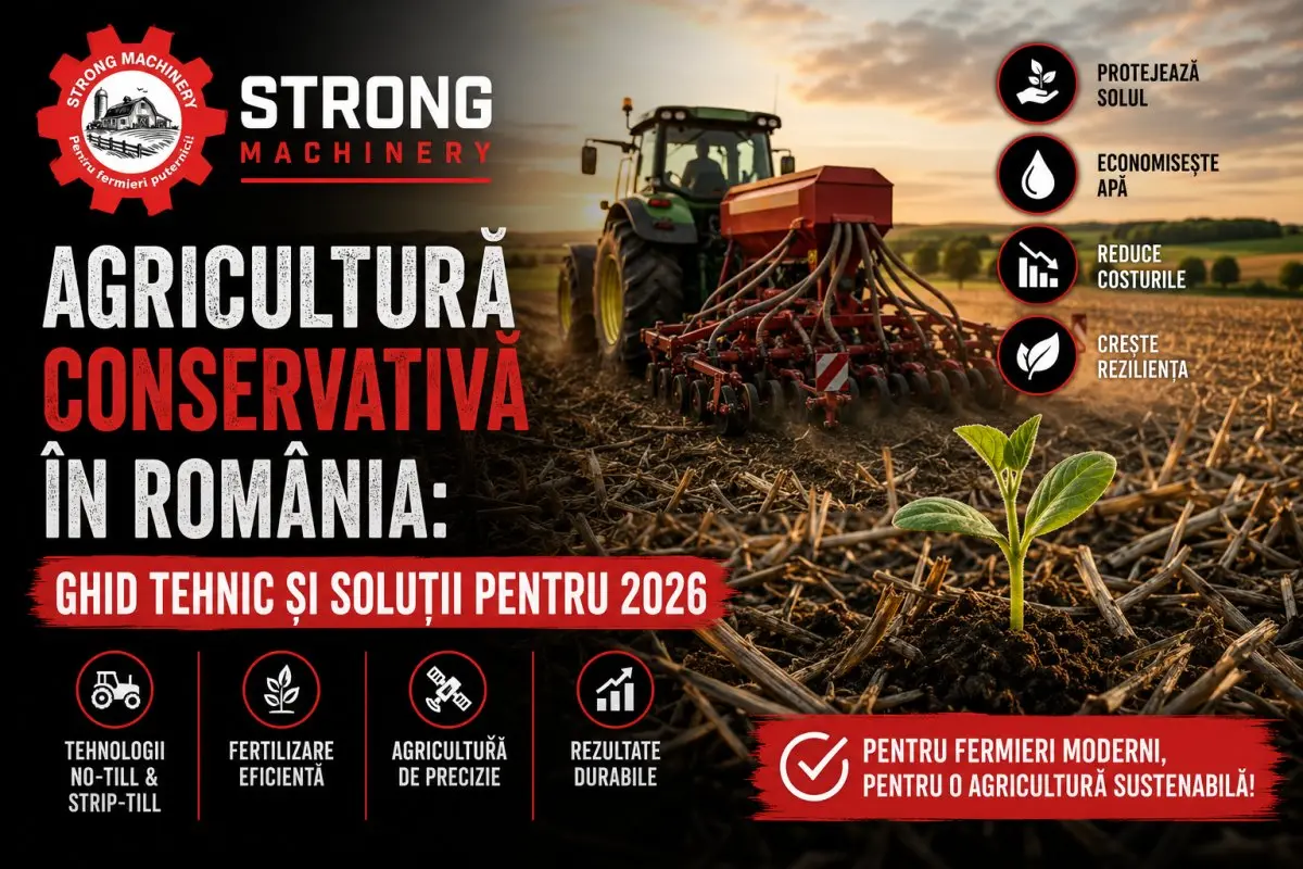 Agricultură conservativă în România: Ghid tehnic și soluții pentru 2026