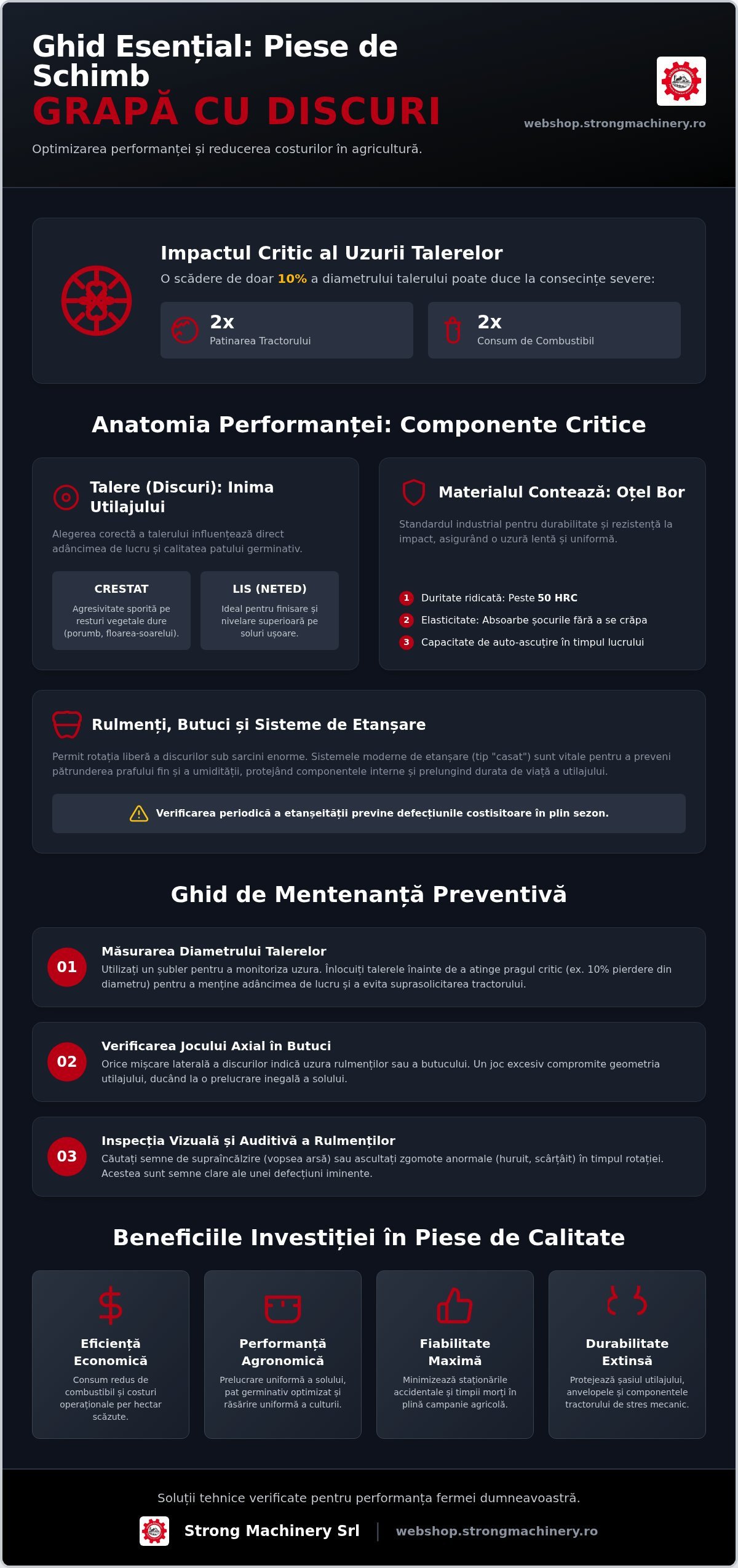 Piese de Schimb Grapa cu Discuri: Ghid pentru Întreținere și Eficiență în 2026