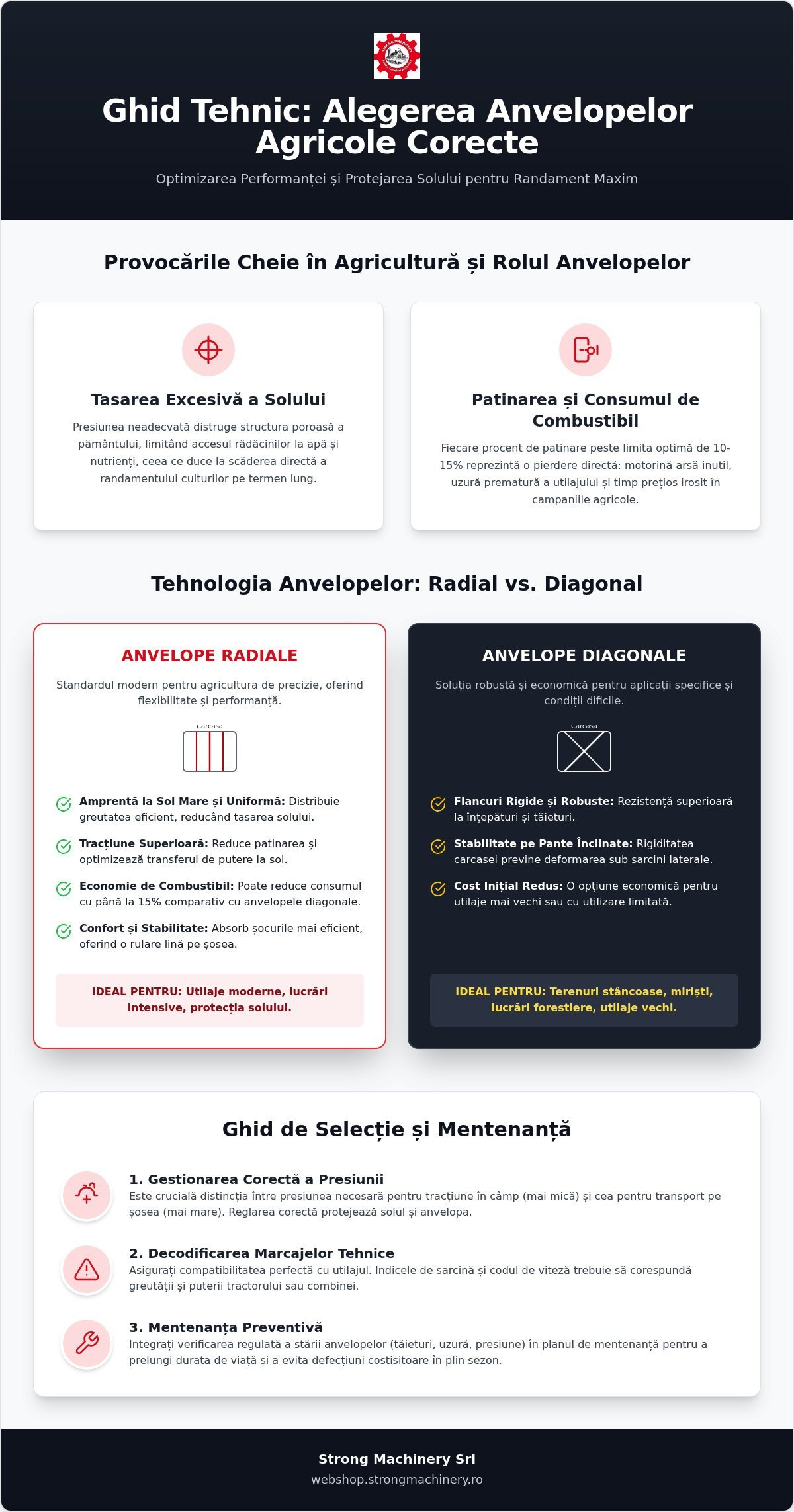 Anvelope Agricole 2026: Ghid Tehnic pentru Eficiență și Protecția Solului