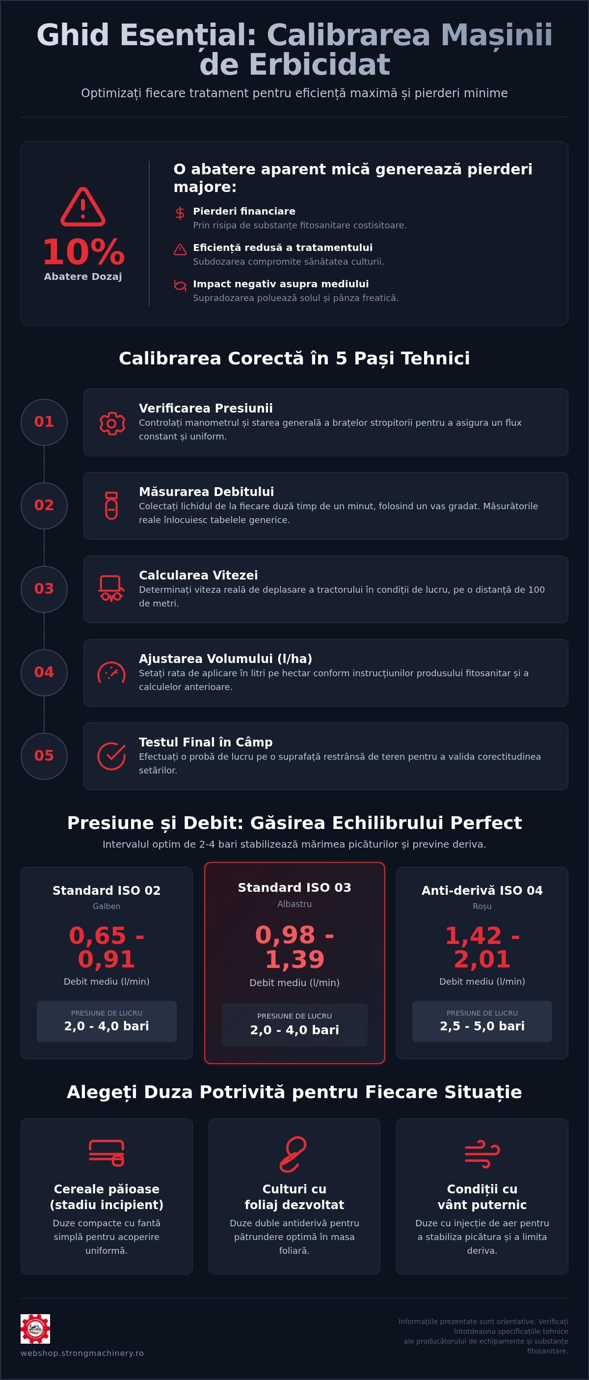 Ghid pentru calibrare mașină erbicidat: Proceduri și calcule