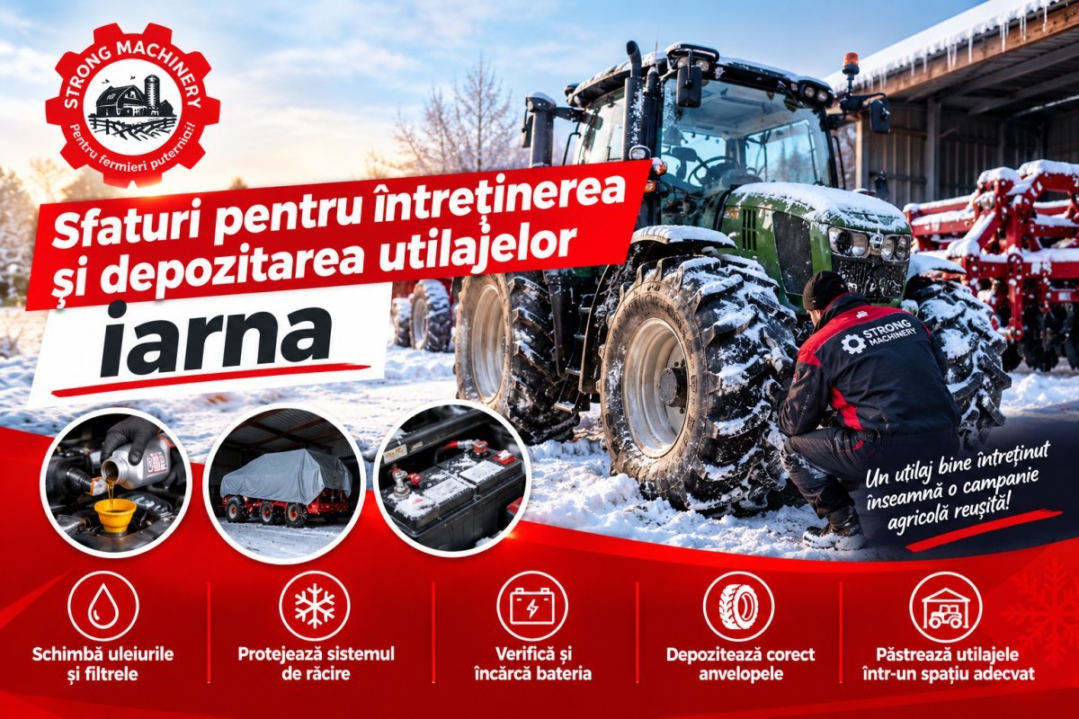 Sfaturi pentru întreținerea și depozitarea utilajelor iarna
